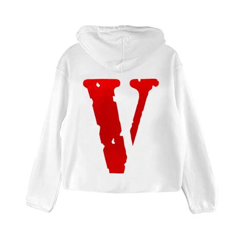 Vlone Logo V Inside Hoodie White Redblack ฿7085 บาท