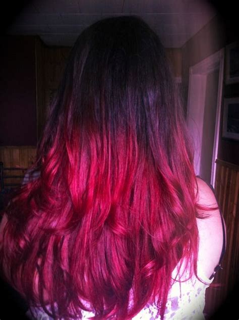Pin By Kalante Barnes On Hair Goals Dip Dye Hair Red