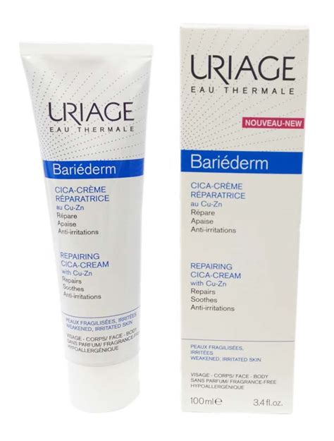 Урьяж барьедерм бальзам против трещин uriage bariederm onguent fissures crevasses. URIAGE BARIEDERM CICA CREMA RIPARATRICE 100 ML