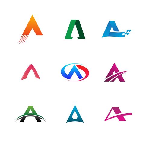 Letter A Logo Collection Set Logo Design Concept Template 603144
