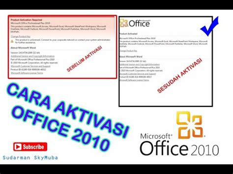 Kami bimbing secara mudah instal dan cara aktivasi microsoft office 2010. Cara Aktivasi Office Word 2010 - YouTube