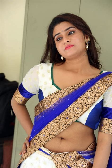 Telugu Actress Harini Hot In Half Saree HD Photos Collection Part 2