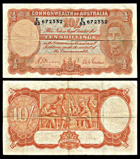Australia 10 Shillings 1942 P25a