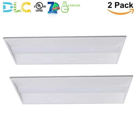 2x4 Led Troffer Light Fixture Dimmable Lay In Ceiling Lights 5000k