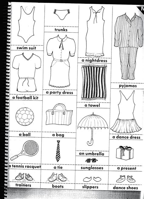Fichas De Inglés Ficha Clothes 10 Vocabulary Clothes