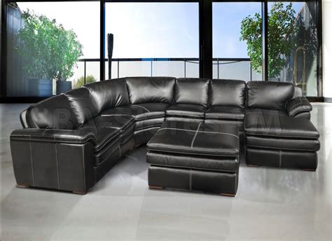 Grey sectional sleeper sofa are padded, and they can add a great degree of comfort to your body. Dark Grey Leather Sectional | Sectional sofa with chaise ...