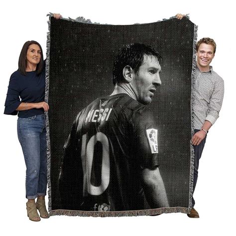 Lionel Messi Barcelona Woven Blanket