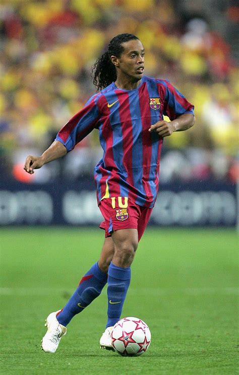 Maybe you would like to learn more about one of these? Ronaldinho of Barcelona in action during the UEFA ...