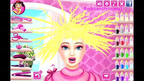 Barbie Hair Cutting Game Barbie Makeover Game Youtube