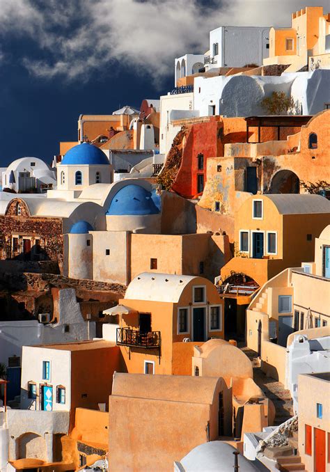 Colors Of Oia Oia Is The Most Picturesque Settlement Of Sa Flickr