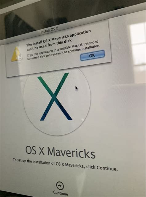 Macos The Install Os X Mavericks Application Cant Be Used From This