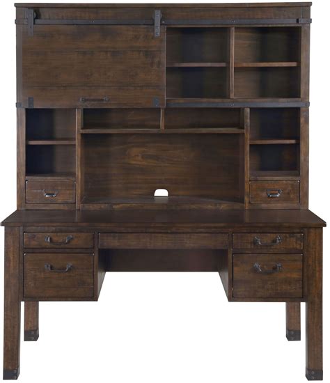 Pine Hill Rustic Pine Writing Desk Home Office Set From Magnussen Home