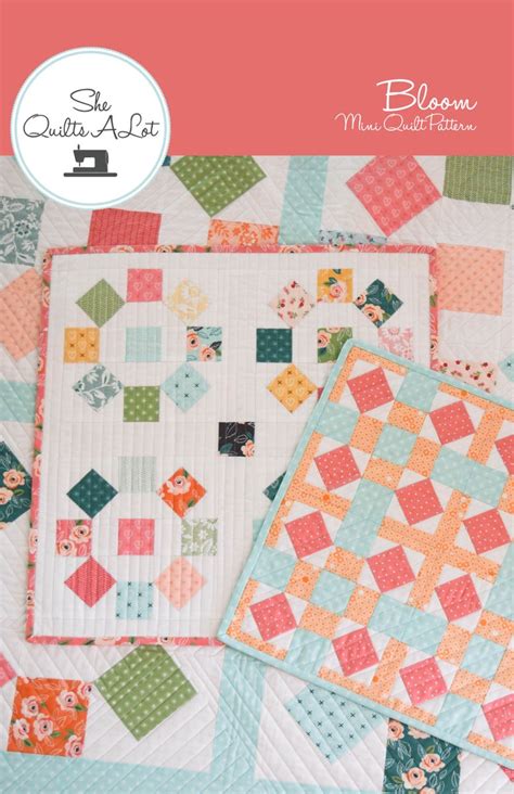 Pdf Patterns Mini Quilts She Quilts Alot