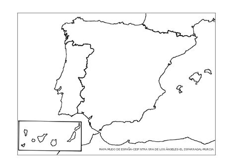 Mapa Mudo De Espana Espana Mi Pais Images