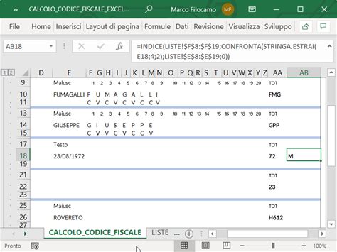 Strumento rapido e gratis per calcolo codici fiscali online. Calcolo codice fiscale Excel - Excel per professionisti
