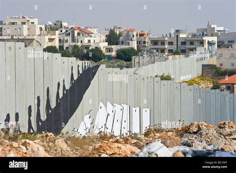 Security Fence In West Bank Around Bethlehem In Israel Stock Photo Alamy