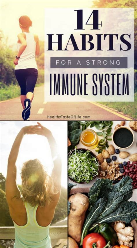 Habits For A Strong Immune System Healthy Taste Of Life