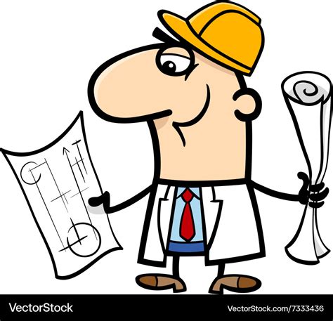 Engineer Cartoon Royalty Free Vector Image Vectorstock