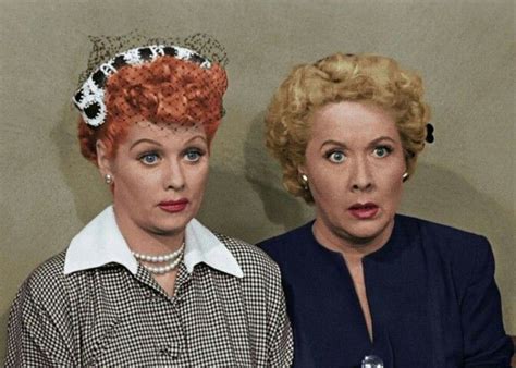 Lucy And Ethel Job Switching Colorized I Love Lucy I Love Lucy Show Hollywood Couples