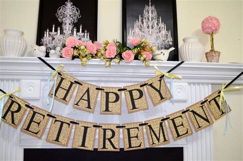 Still wondering how to plan a retirement party? Happy Retirement Banner Congratulations Sign Retirement