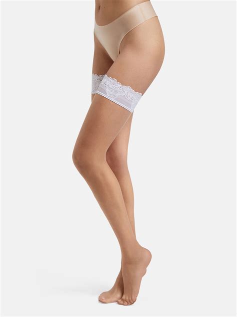 Wolford Nude 8 Lace Stay Up Editorialist