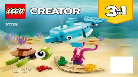 Lego Instructions Creator 31128 Dolphin And Turtle Book 1 Youtube
