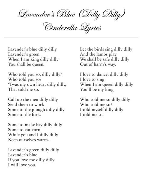 Lavenders Blue Lyrics Lullaby Lyrics Lyrics And Chords Music Lyrics