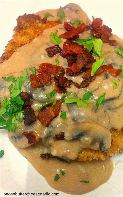 Ask your butcher to pound the cutlets thin for you. Jaegerschnitzel...this is a thin breaded pork cutlet in a bacon & mushroom sauce. It's fabulous ...
