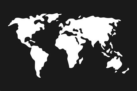 Simple World Map Vector Art Icons And Graphics For Free Download