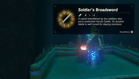 Soldiers Broadsword The Legend Of Zelda Breath Of The Wild Guide Ign