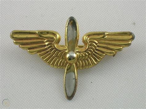 Vintage Ww2 Us Army Air Corps Military Wings Propeller Pin 43611425