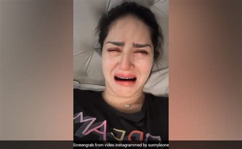 Sunny Leone Shared Personal Video Husband Said When She Was Seen Crying Bitterly Daily News