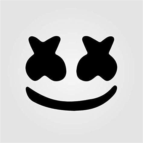 Art artwork clack cliaprt design face mask icon marshmallow man marshmellow face mask minimalist. Amazon.com: Marshmello Vinyl Sticker - Sizes: 4"/ 6"/ 8 ...
