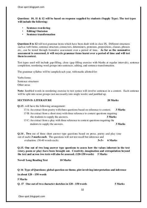 Free letter of reference template recommendation letter template. 9th SA2 CBSE English sample paper