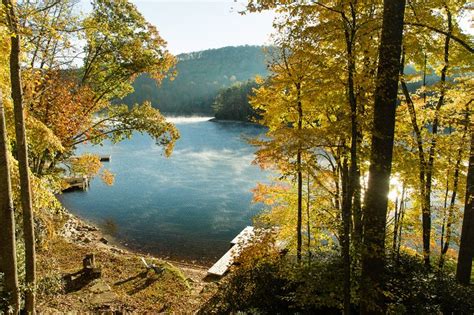North Carolina Mountains Lake Glenville In Fall Cashiers Nc North