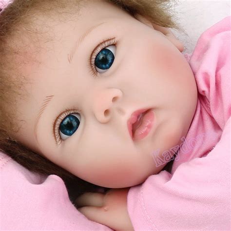 Realistic Reborn Baby Dolls Newborn Babies 22 Vinyl Silicone Girl Doll