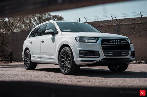 Every Bit The Serious Drivers Car White Audi Q7 On Vossen Rims