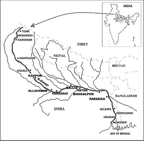 River Ganges With Its Tributaries Download Scientific Diagram