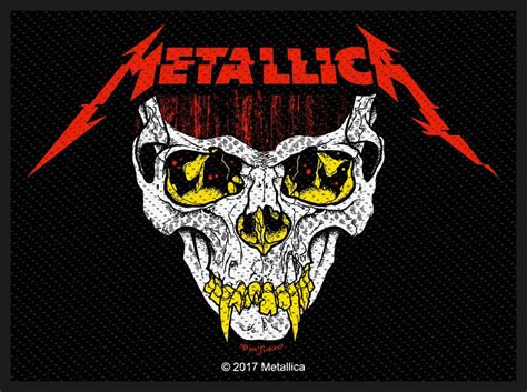 Join the fan club to become the fifth member of meta. German Skull Face - Patch - Metallica