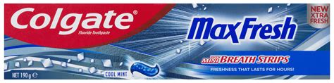 Colgate Max Fresh Cool Mint Toothpaste 190g With Mini Breath Strips