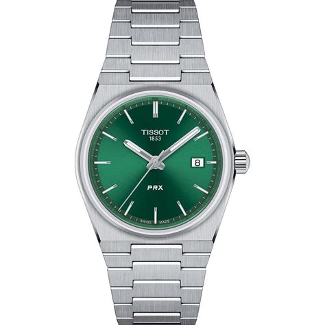 Tissot PRX 40 205 Gent S 35mm Quartz Watch Green Dial T137 210 11 081