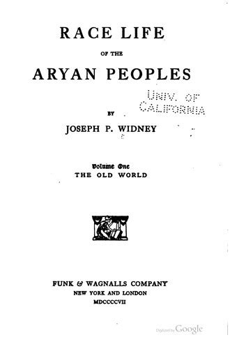 Race Life Of The Aryan Peoples 1907 Edition Open Library