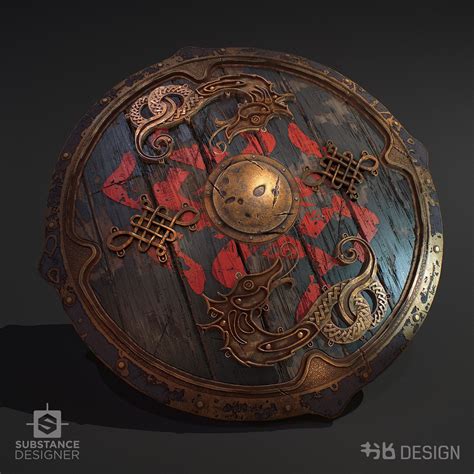 Viking Shield Substance Designer Fantasy Armor Fantasy Weapons