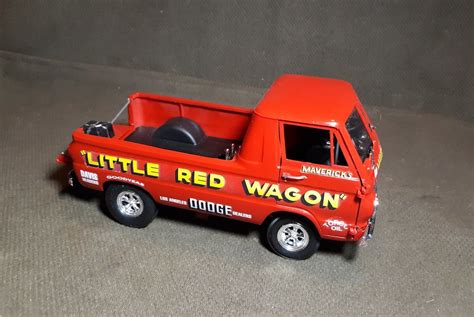 Imclindberg Built Up Model 125 Scale Little Red Wagon Wheelstander