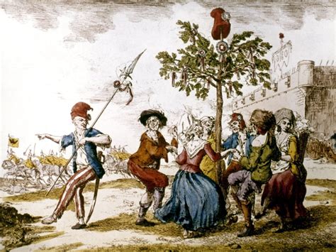 French Revolution 1792 Ndancing Around The Liberty Tree To Celebrate The Austrian Defeat During ...