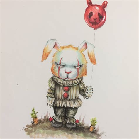 adorable artwork ~bunnywise by diana levin r stephenking
