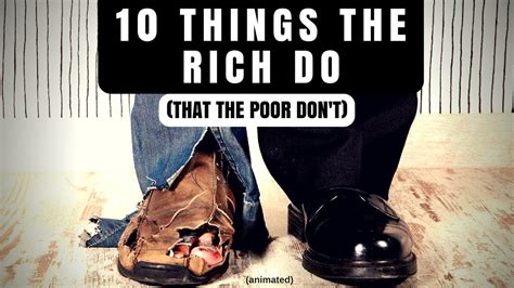 10 Things The Rich Do That The Poor Don T Youtube