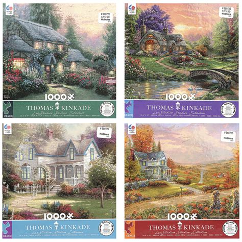 Thomas Kinkade Scenic Jigsaw Puzzles 1000 Pieces Assortment Mardel