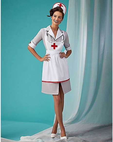 Adult Retro Nurse Costume Spencer S
