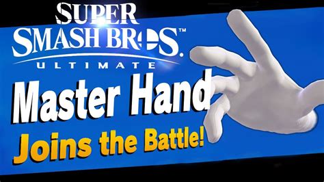 Super Smash Bros Ultimate Rosys Modding Madness Master Hand Joins